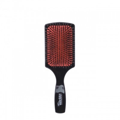 Nylon Boar Bristles Mixed Large Square Brush, Paint Private Label Cushion Paddle Hair Brushes, Barber Hairdressing Styling Tools