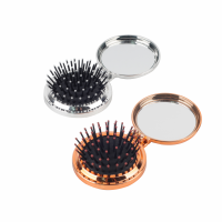 ningbo manufacturer hair brush mirror set,hair brush with mirror